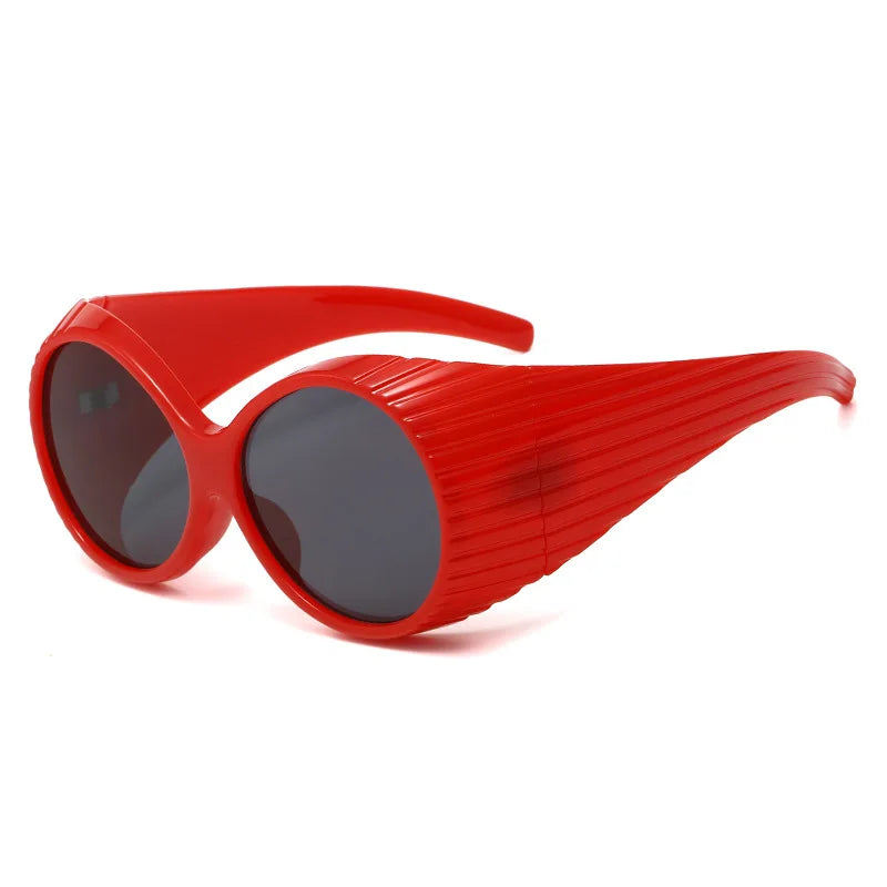 TEEK - Oversized Gradient GalaxSee Sunglasses EYEGLASSES theteekdotcom Red  