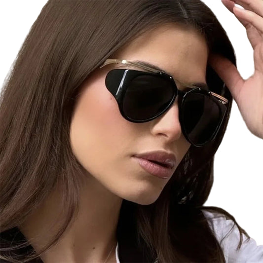TEEK - Bended Oversized Double Bridge Sunglasses EYEGLASSES theteekdotcom