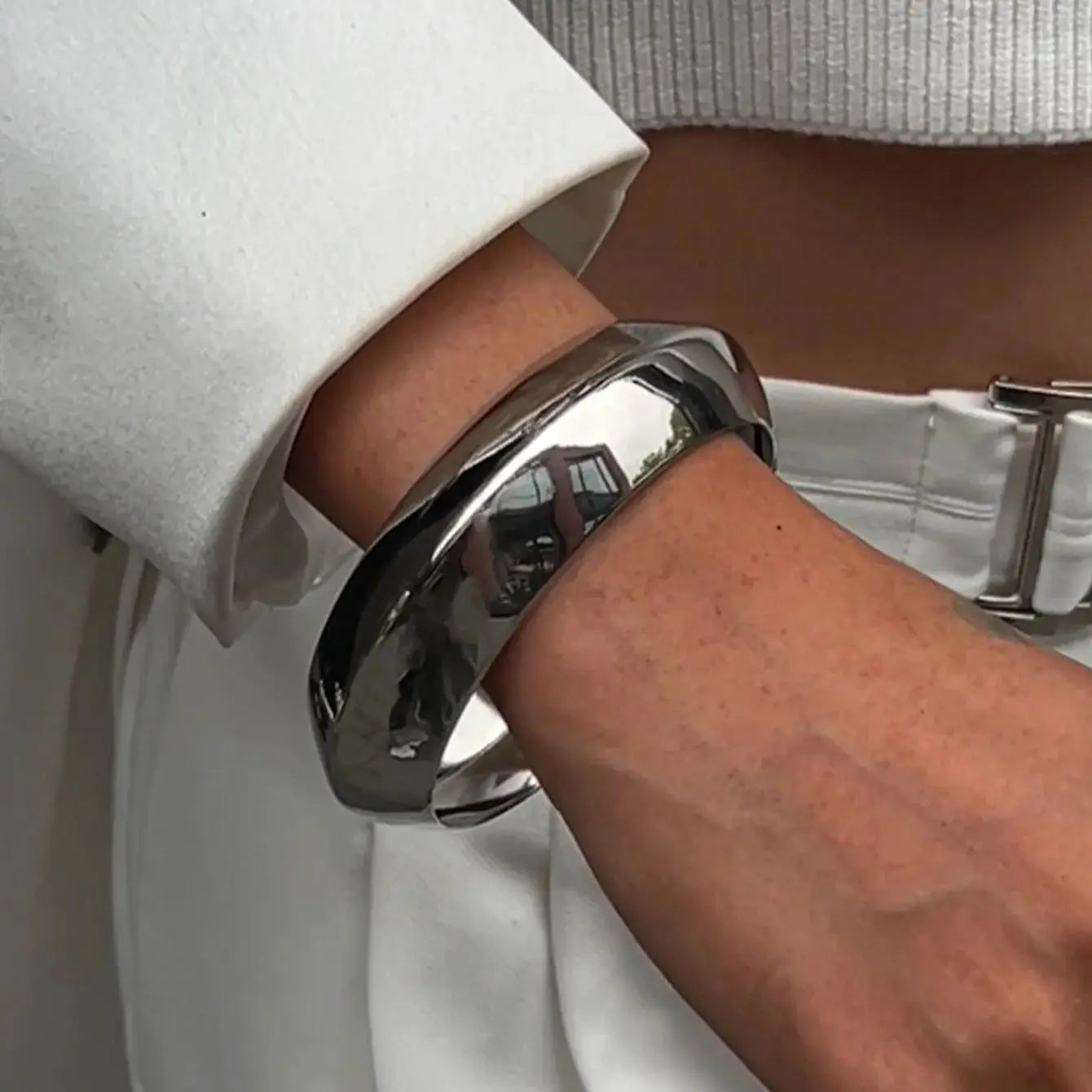 TEEK - Vintage Black Wood Silver Bangles JEWELRY theteekdotcom