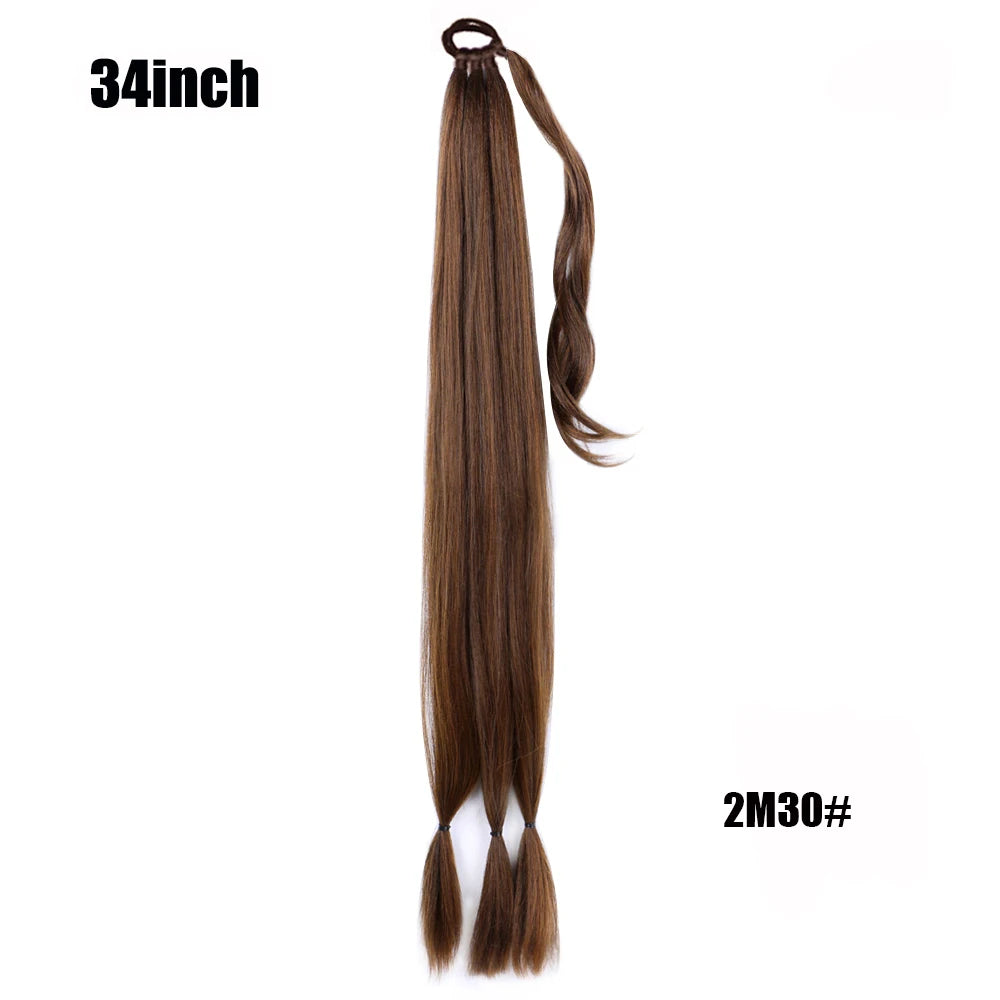 TEEK - Ponytail Synthetic Rubber Band Hair Ring 26 Inch Extensions