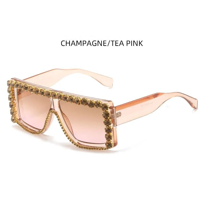 TEEK - Luxury Diamond Square Sunglasses EYEGLASSES theteekdotcom C4  