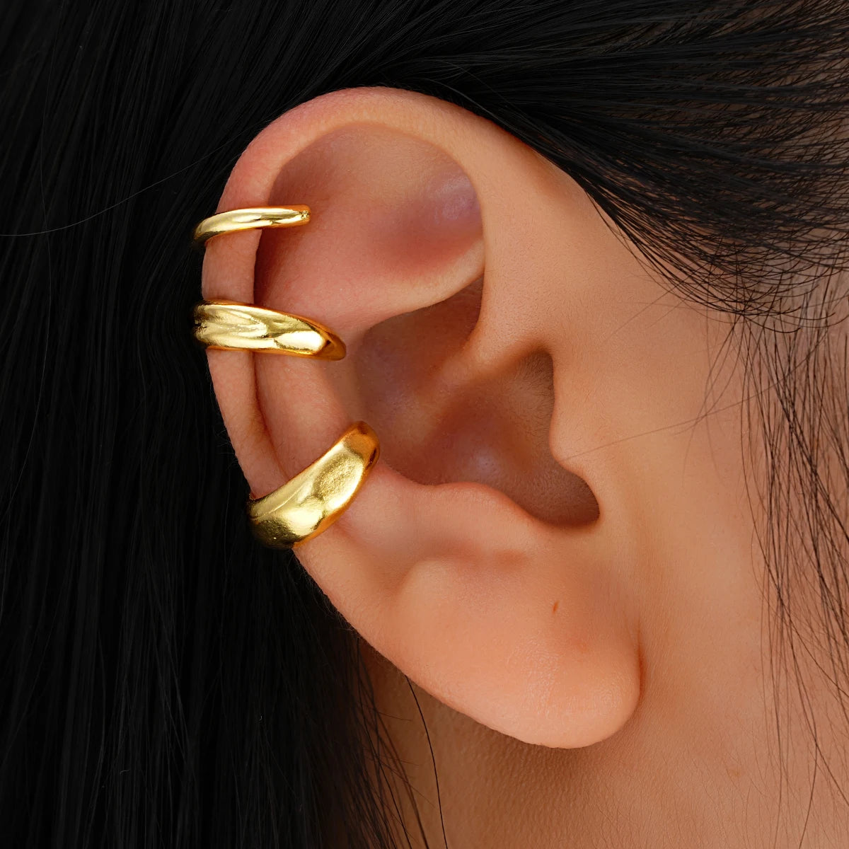 TEEK - Wide Clip-On Cuff Earrings JEWELRY theteekdotcom OV6322901
