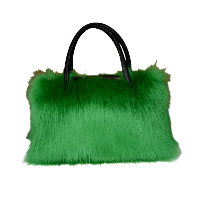 TEEK - Bright Color Faux Fur Handbag BAG TEEK   