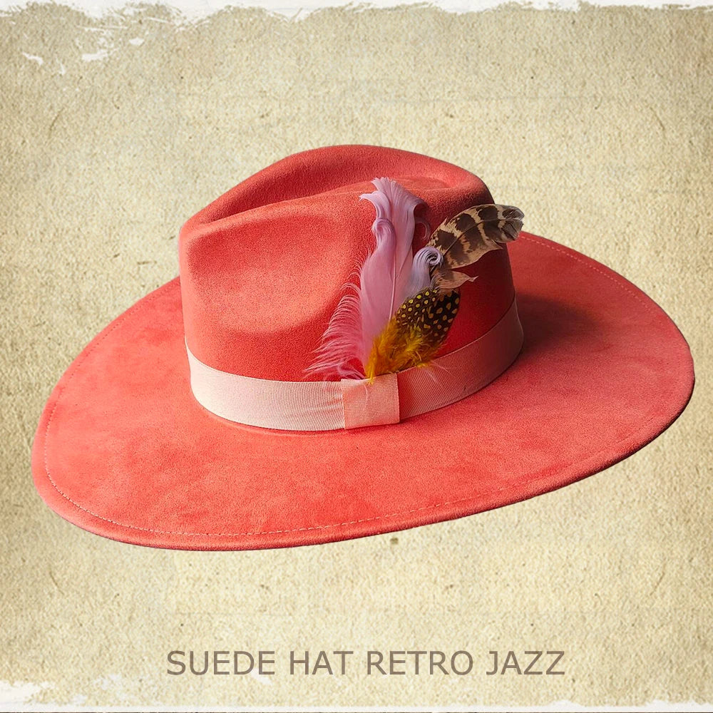 TEEK - Retro Suede Fedora Hat HAT theteekdotcom 6 56-58cm/22.4-22.8in 