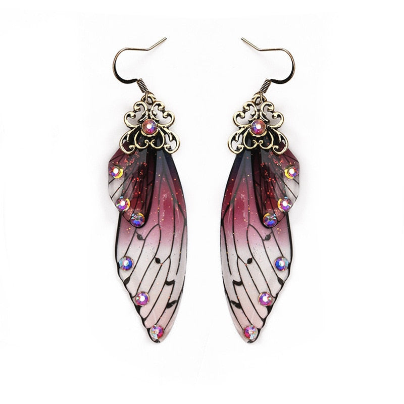 TEEK - Handmade Fairy Wing Earrings  theteekdotcom CP-PU  