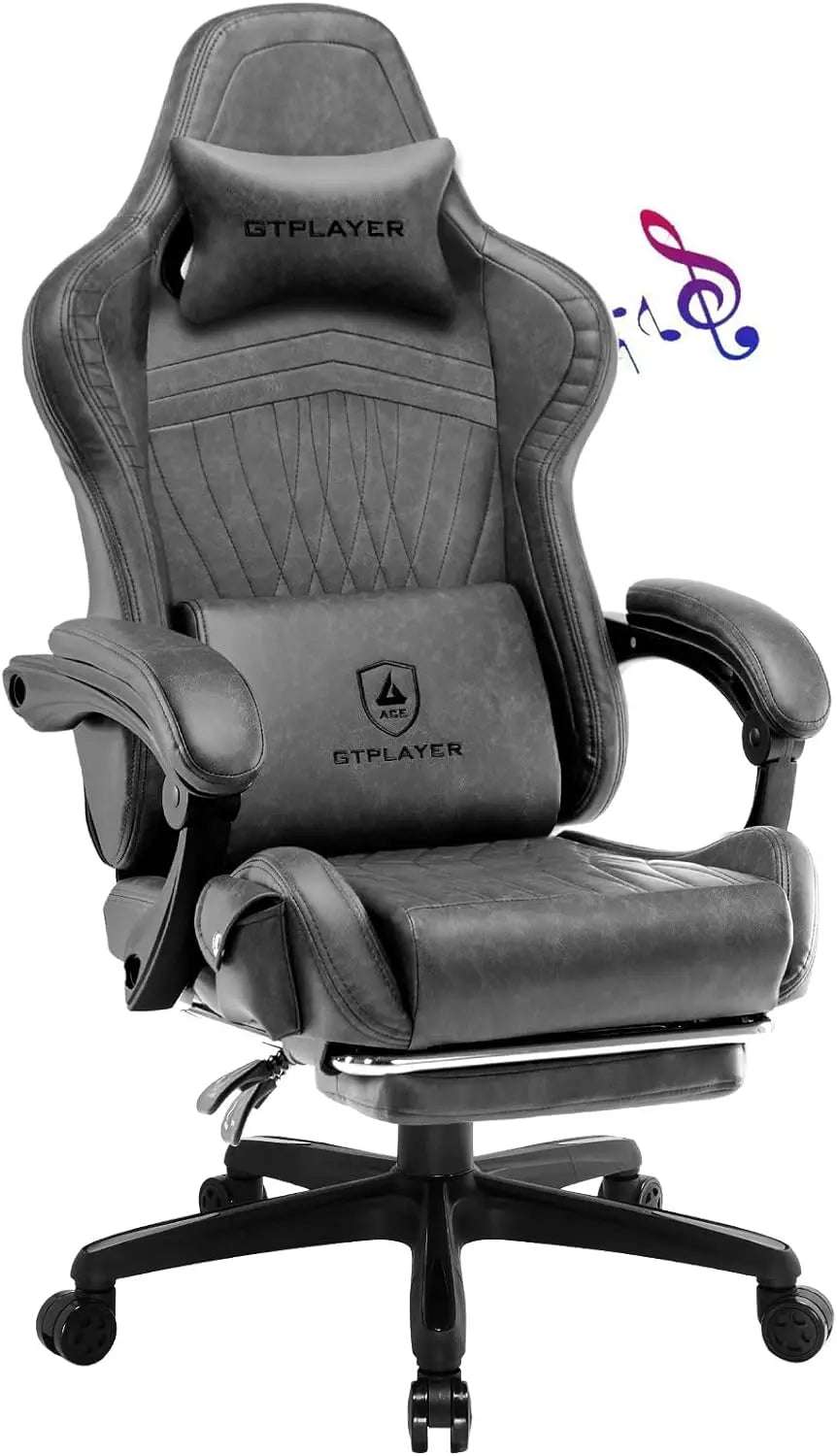 TEEK - GT PLAYER Computer Gaming Chair HOME DECOR theteekdotcom Grey  