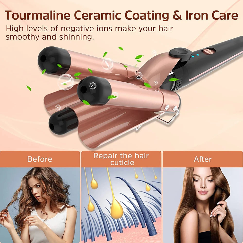 TEEK - 5 in 1 Hair Waver Curling Iron SET theteekdotcom   