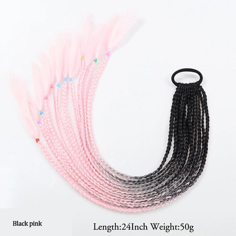 TEEK - 20 Inch Long Braided Synthetic PonytailHair Extension HAIR theteekdotcom