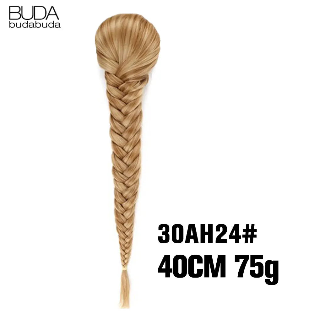 TEEK - 20 Inch Long Braided Synthetic PonytailHair Extension
