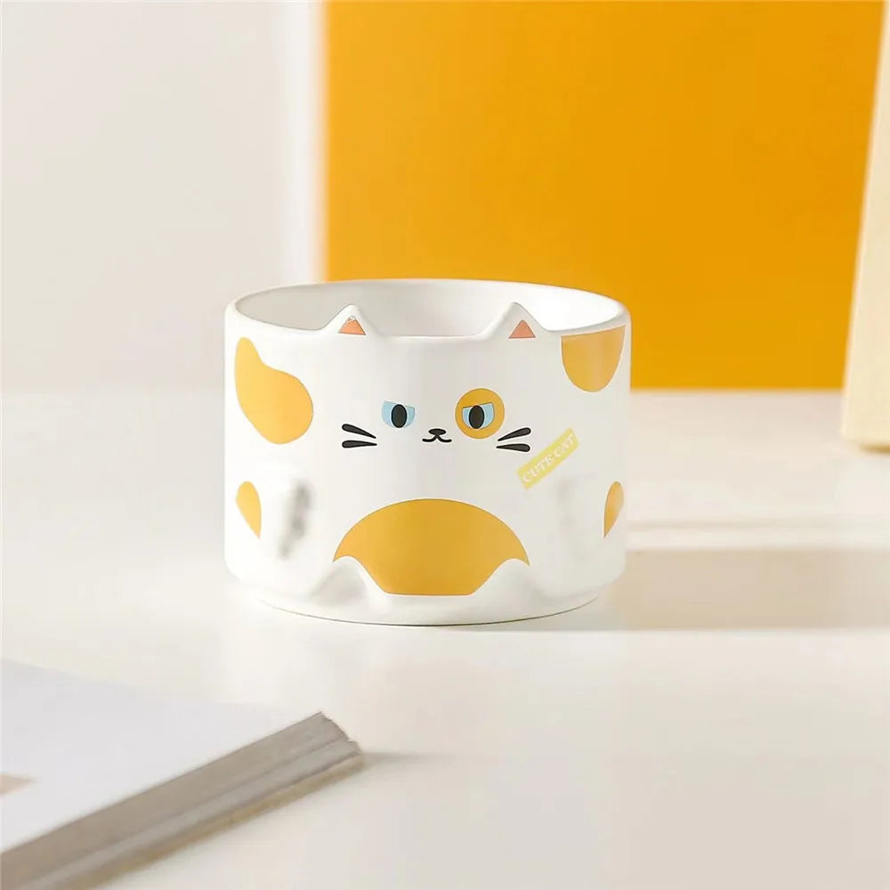TEEK - Ceramic Cat Ears Stackable Mugs HOME DECOR theteekdotcom G  