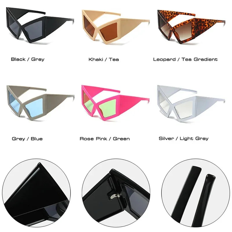 TEEK - Oversized Pop Era Cat Eye Sunglasses EYEGLASSES theteekdotcom   