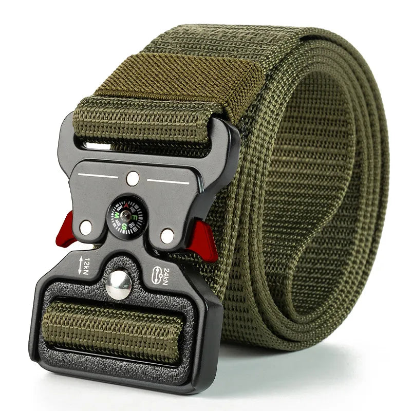 TEEK - Tactical Quick Release Belt BELT theteekdotcom Compass red green 125cm 