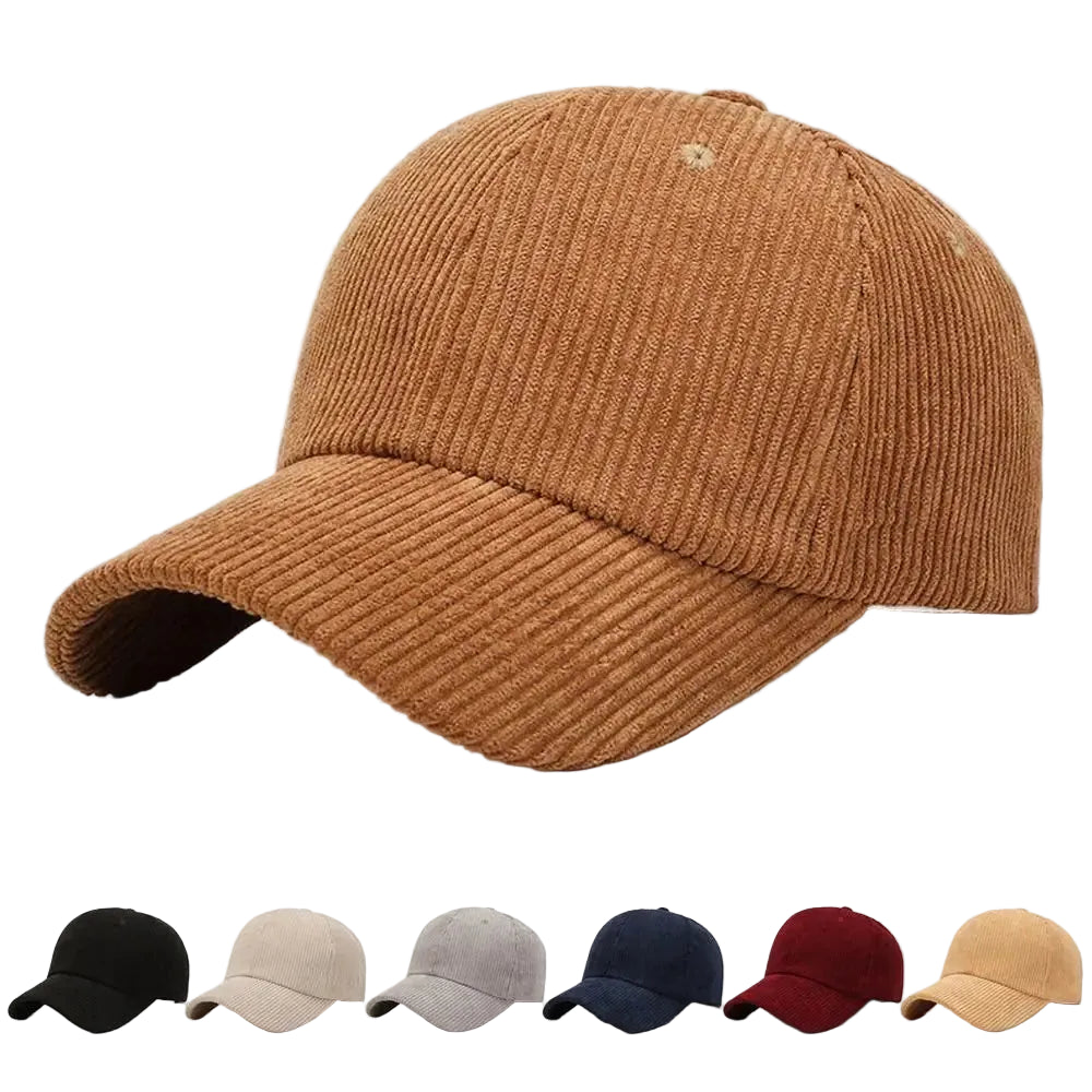 Outdoor Adjustable Hip Hop Spring Autumn Corduroy Baseball Cap Vintage Baseball Hat Women Men TEEK