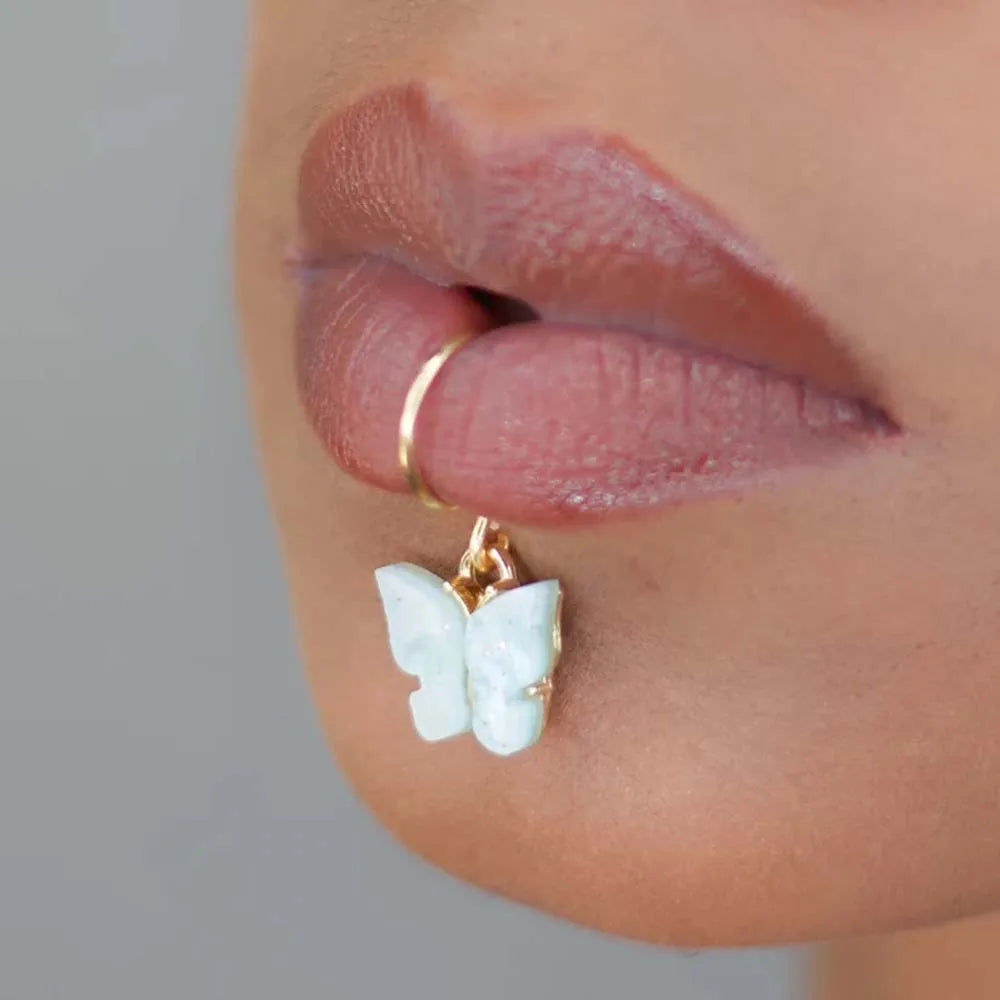 TEEK - Butterfly Lip Cuff JEWELRY theteekdotcom Green Gold