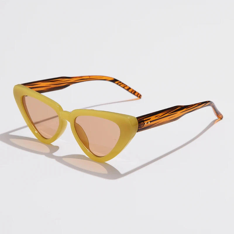 TEEK - Cat Eye Fashion Sunglasses EYEGLASSES theteekdotcom yellow  