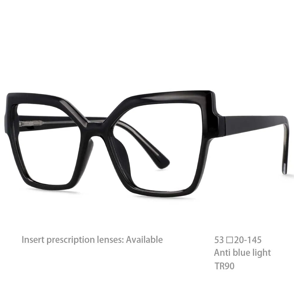 TEEK - Transparent ComputerEyez Glasses EYEGLASSES theteekdotcom Black  
