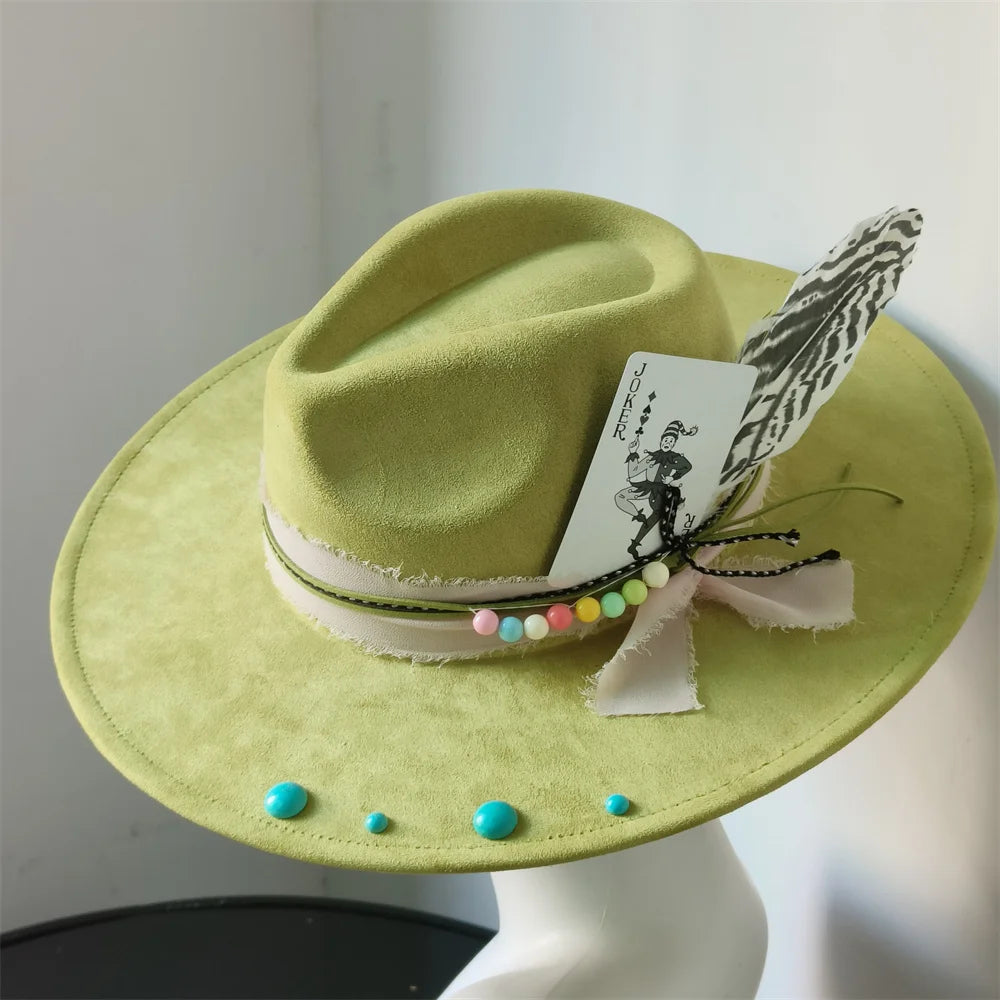 TEEK - Retro Suede Fedora Hat HAT theteekdotcom 11 56-58cm/22.4-22.8in 