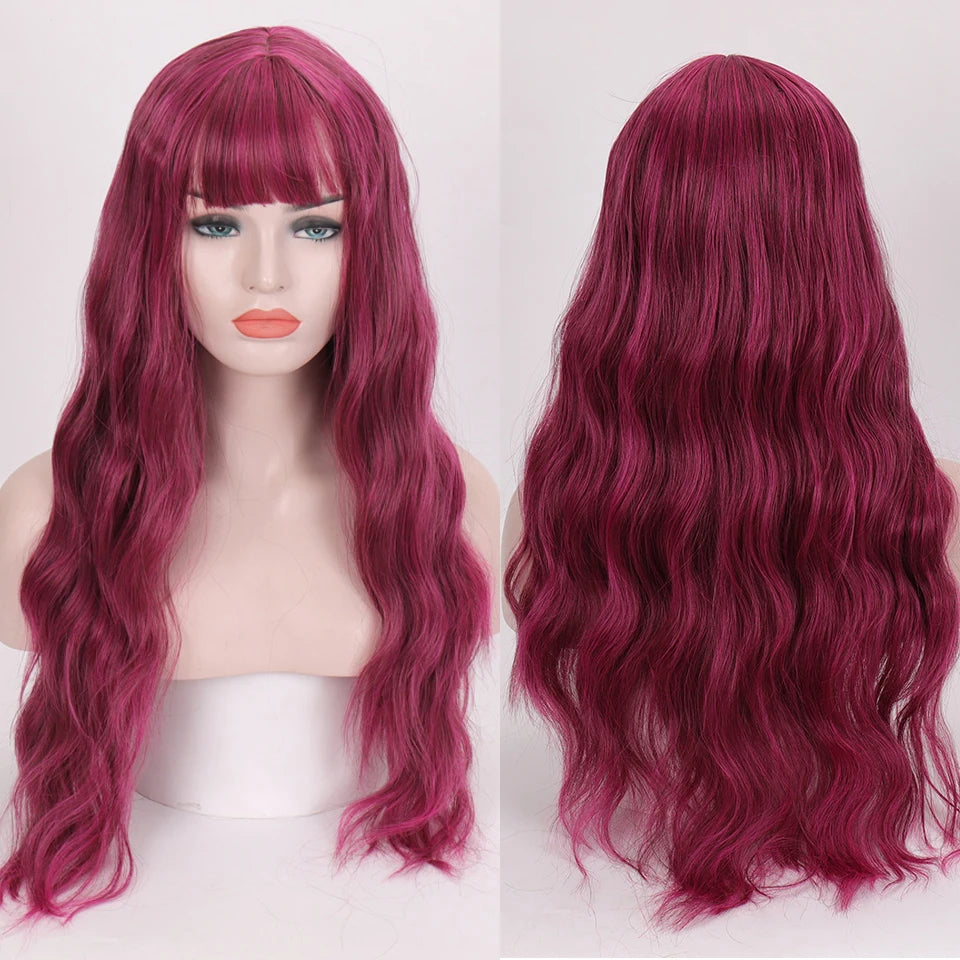 TEEK - Long Wavy Heat Resistant Synthetic Wig HAIR theteekdotcom P1B/27  