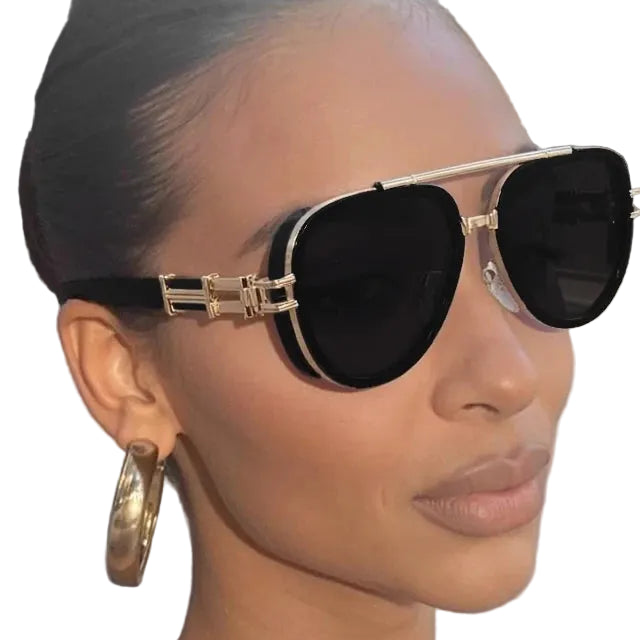 TEEK - Vintage Punk Oval Double Beam Sunglasses EYEGLASSES theteekdotcom