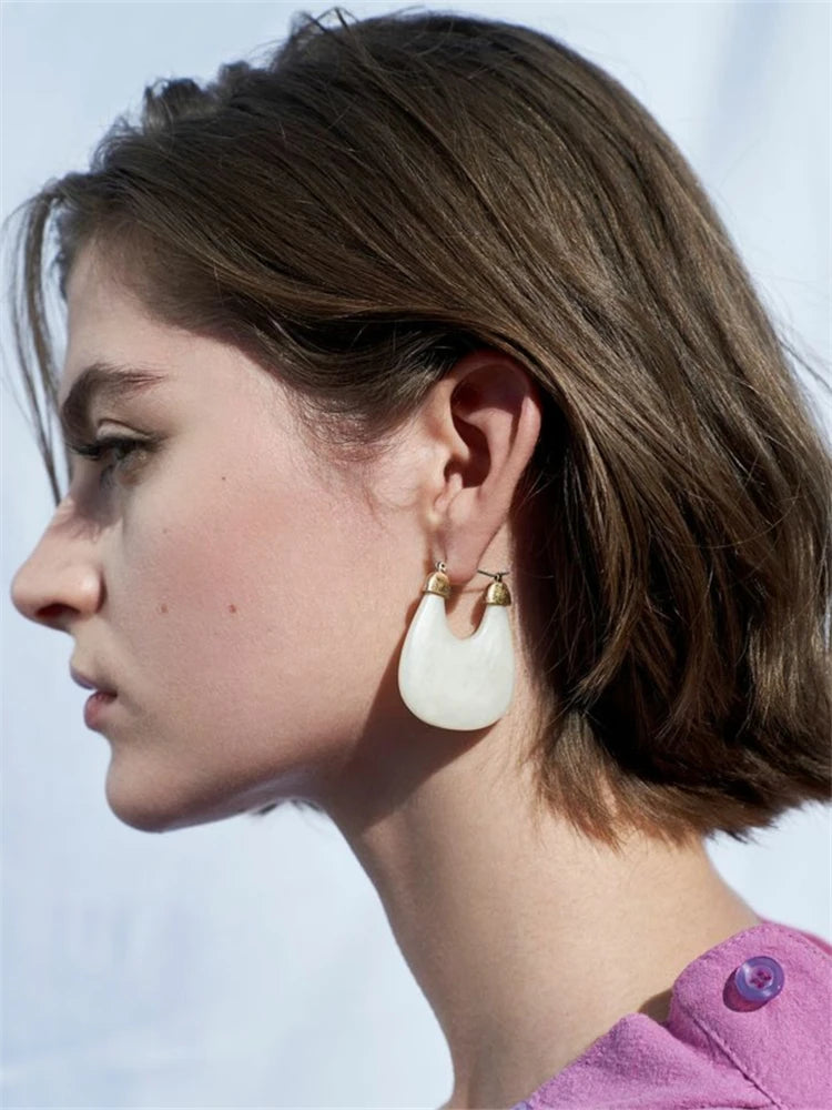 TEEK - Acidic Color U-shaped Hoop Earrings JEWELRY theteekdotcom   