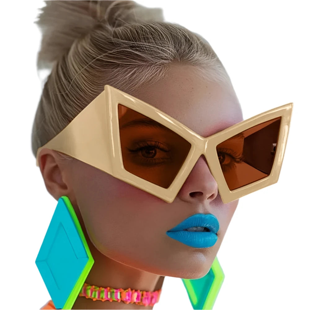 TEEK - Oversized Pop Era Cat Eye Sunglasses EYEGLASSES theteekdotcom   