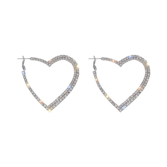 TEEK - Bejewelry Heart Hoops JEWELRY theteekdotcom   