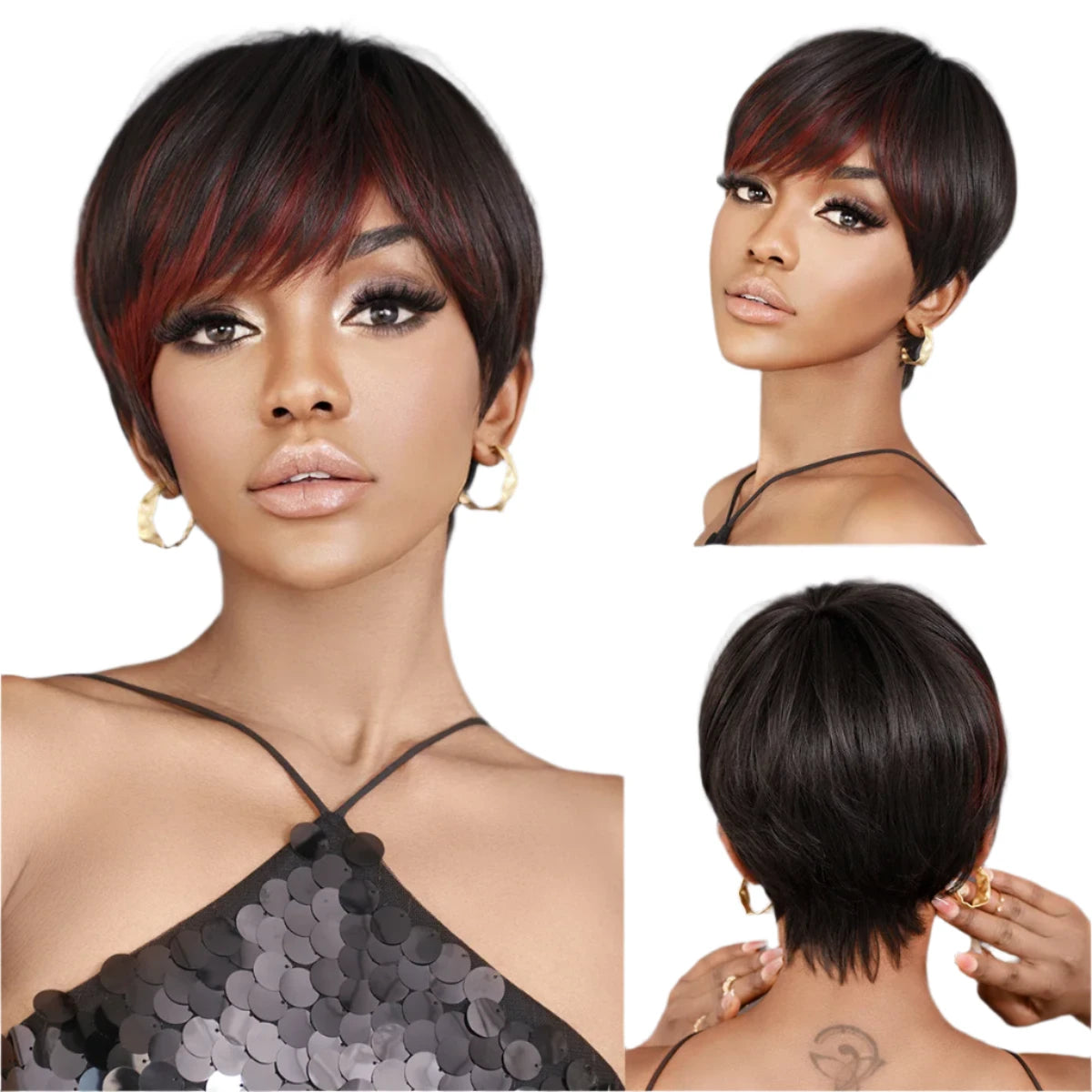 TEEK - Short Retro Short Sass Wig HAIR theteekdotcom MW1059-2  