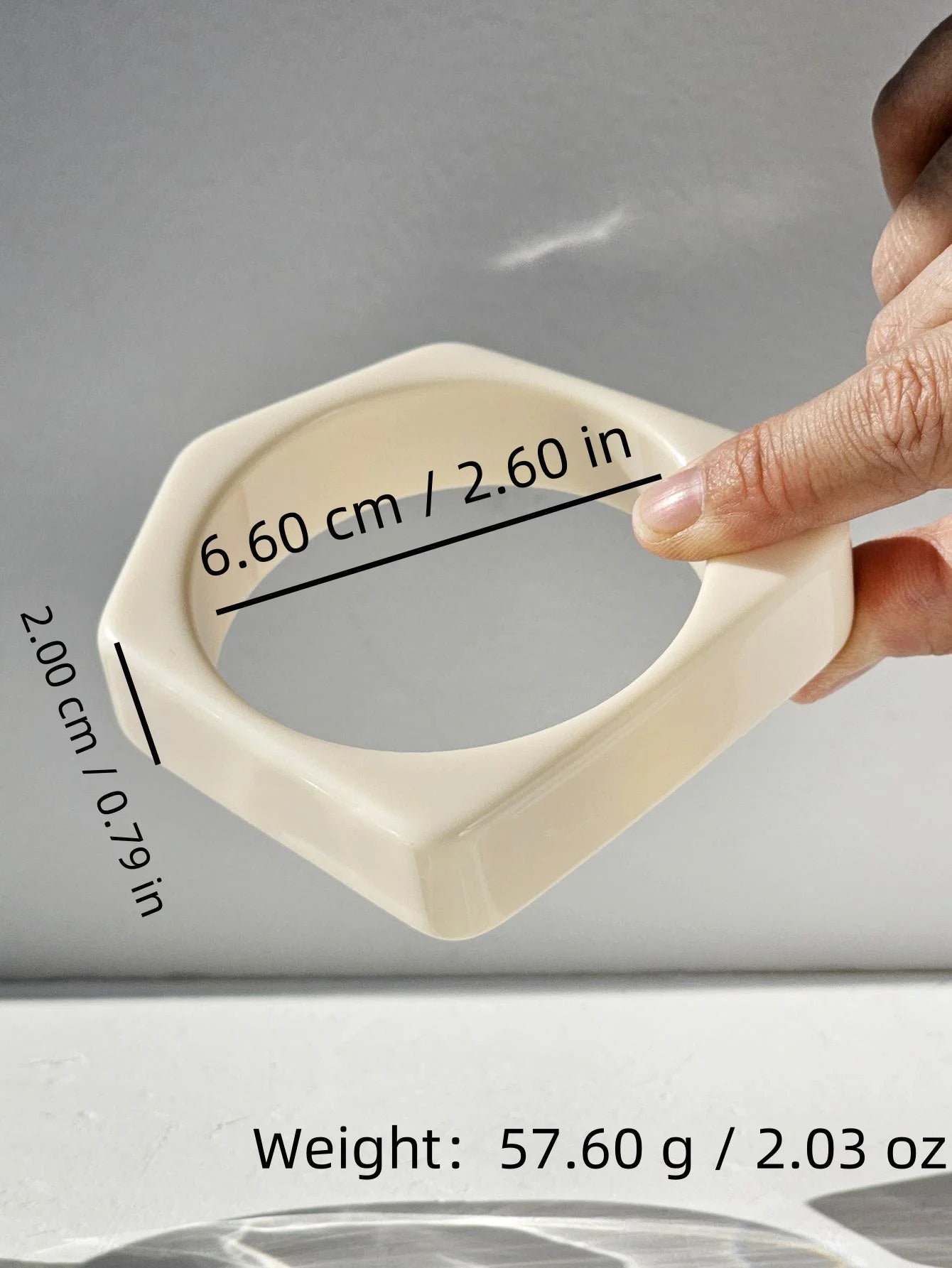 TEEK - Thick Red and White Geometric Bracelet JEWELRY theteekdotcom E