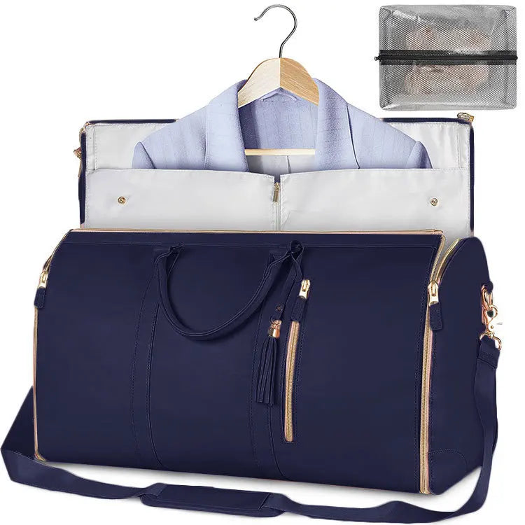 TEEK - Foldable Garment Duffel Bag BAG theteekdotcom Blue  