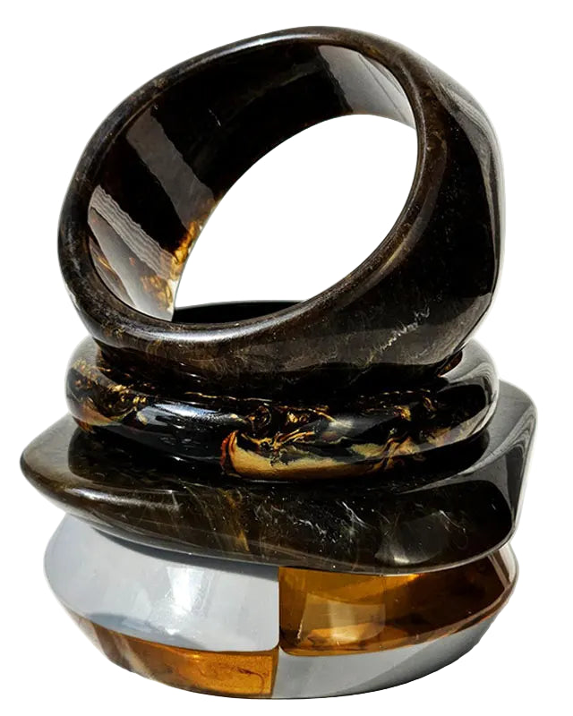 TEEK - Black Brown Smudge Bracelet JEWELRY theteekdotcom