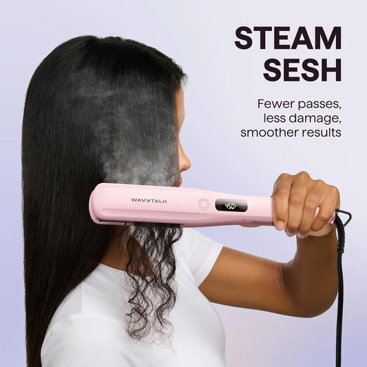 TEEK - Steam Detachable Comb Nano Titanium Plated Humidity-Resistant Hold Flatiron HAIR TOOL theteekdotcom