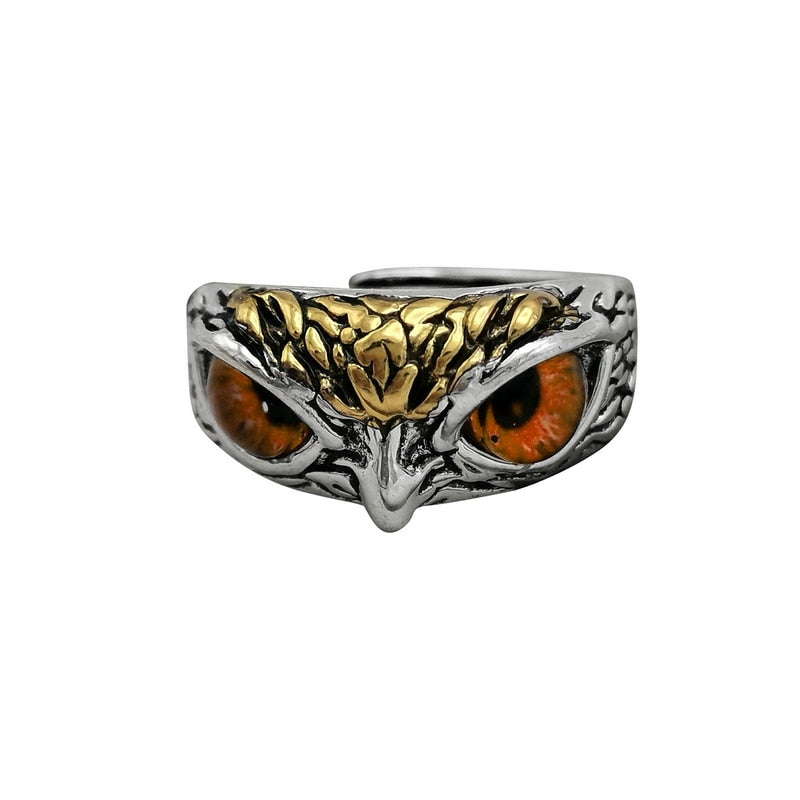TEEK - Owl Eyed Rings JEWELRY theteekdotcom Golden-Orange Adjustable 