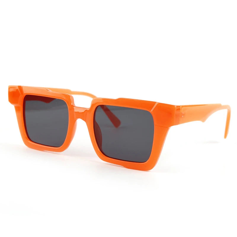 TEEK - Square Sunshade Eyewear EYEGLASSES theteekdotcom Orange grey