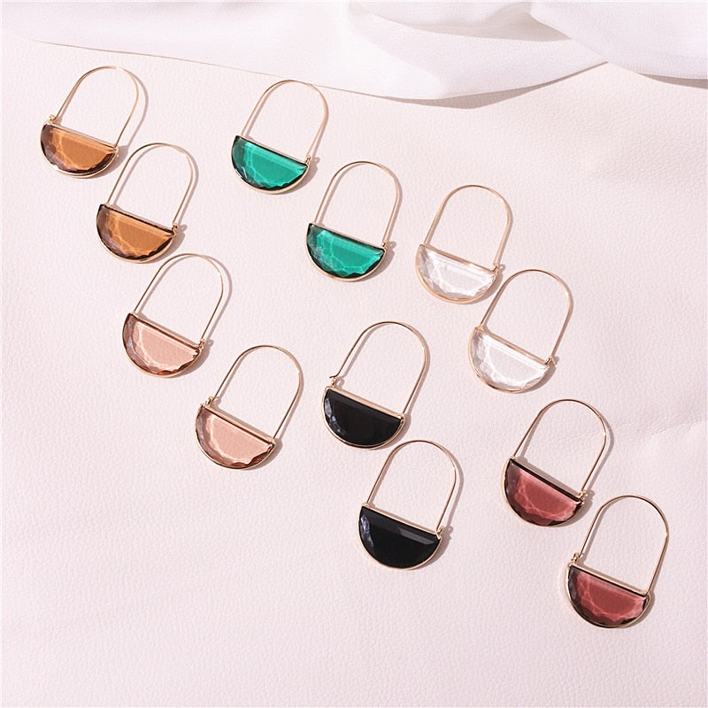 TEEK - Transparent Multicolor Crystalizing Hoop Earrings & Necklaces JEWELRY theteekdotcom   