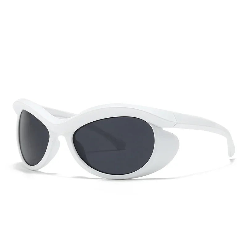 TEEK - Vintage Owl Heterotypic Sunglasses EYEGLASSES theteekdotcom White Black