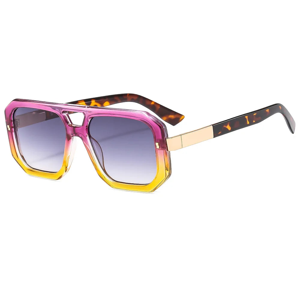 TEEK - Square Square Pilot Sunglasses EYEGLASSES theteekdotcom purple