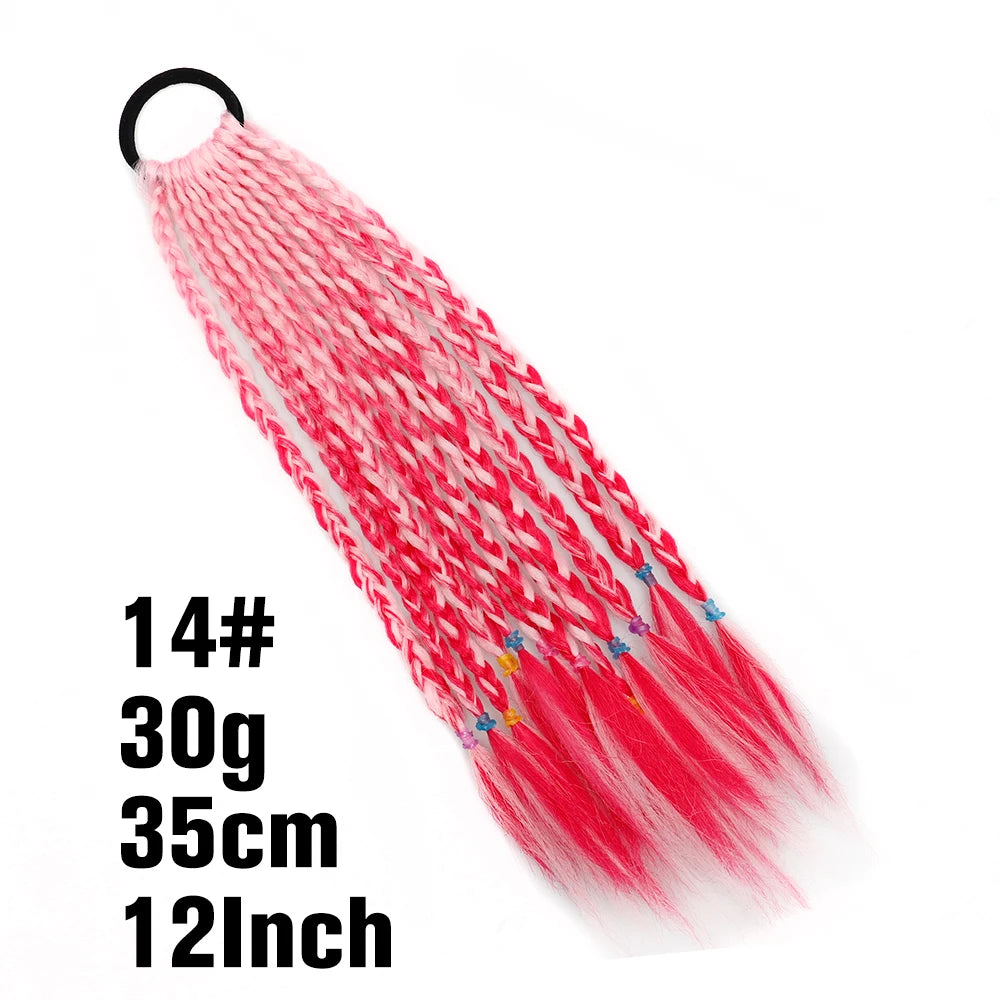 TEEK - 20 Inch Long Braided Synthetic PonytailHair Extension HAIR theteekdotcom
