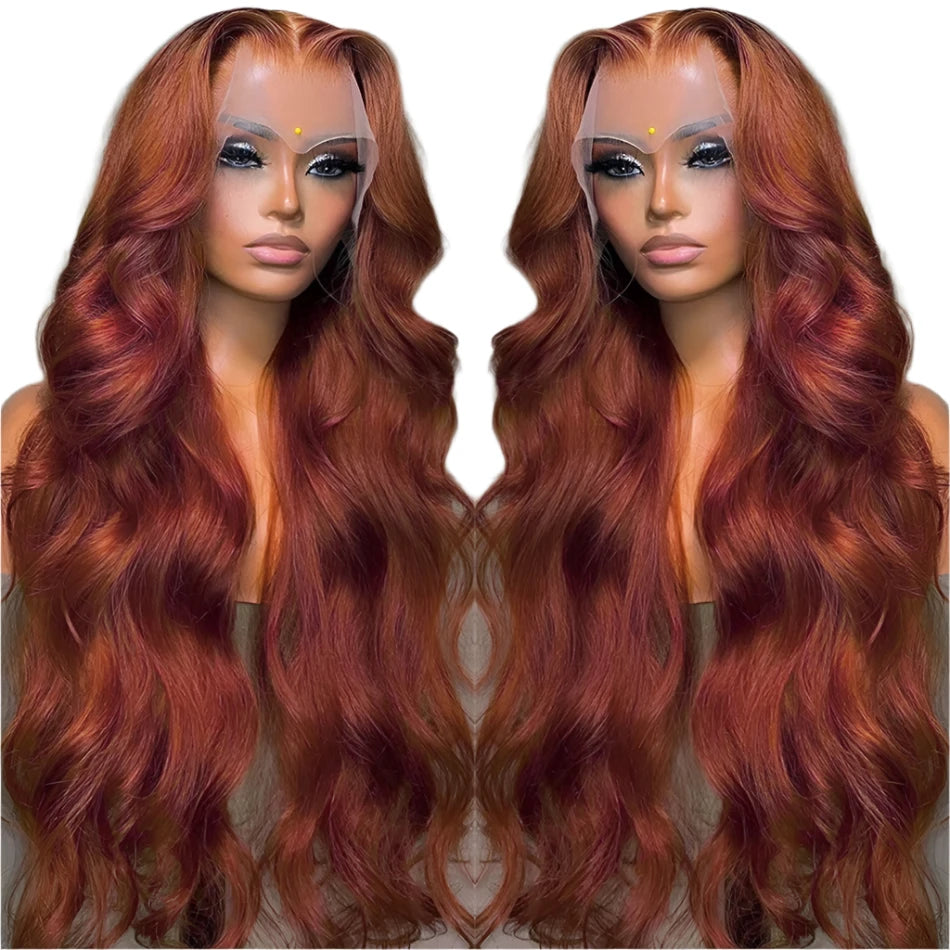 TEEK - Reddish Brown Body Wave Wig