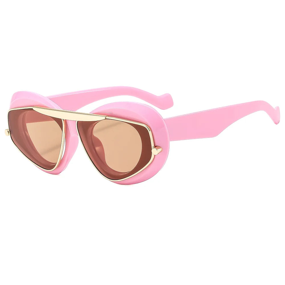 TEEK - Oval Boundaries Sunglasses EYEGLASSES theteekdotcom pink  