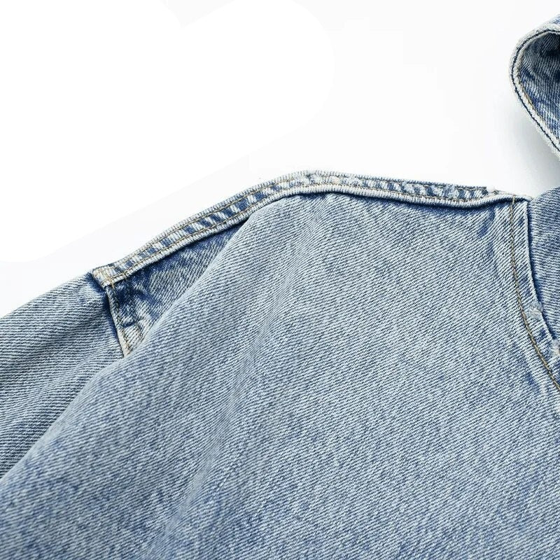 TEEK - Denim Pocket Pullover Hoodie TOPS theteekdotcom   