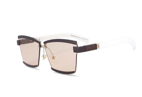 TEEK - Regal Rimless Detail Sunglasses EYEGLASSES theteekdotcom C7 light coffee  