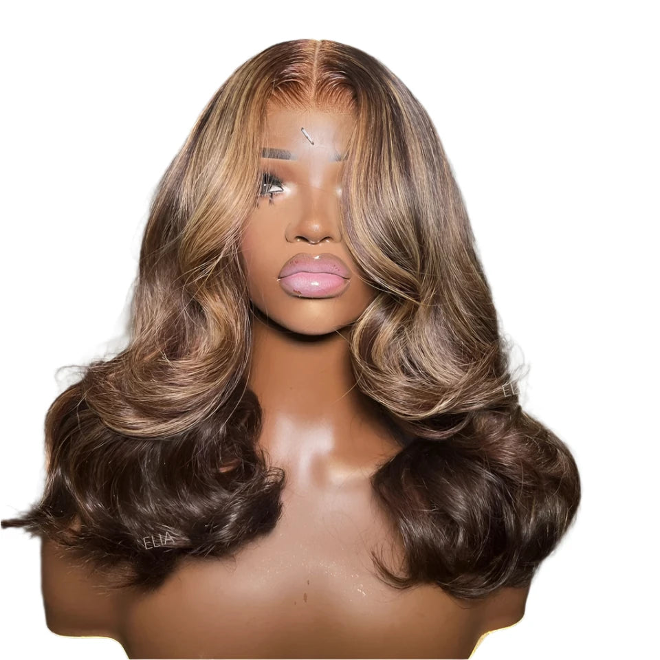 TEEK - Beauty Blonde Highlights Lace Front Wig