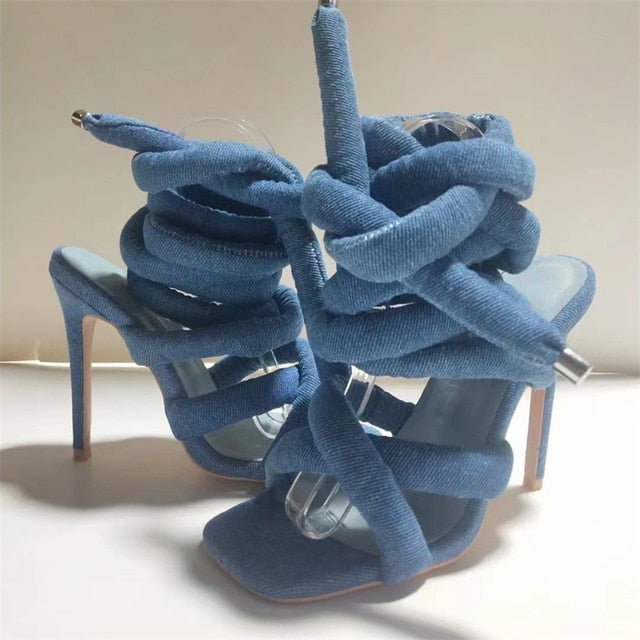 TEEK - Hug Tie Sandals SHOES theteekdotcom Dark Blue  6091 6 