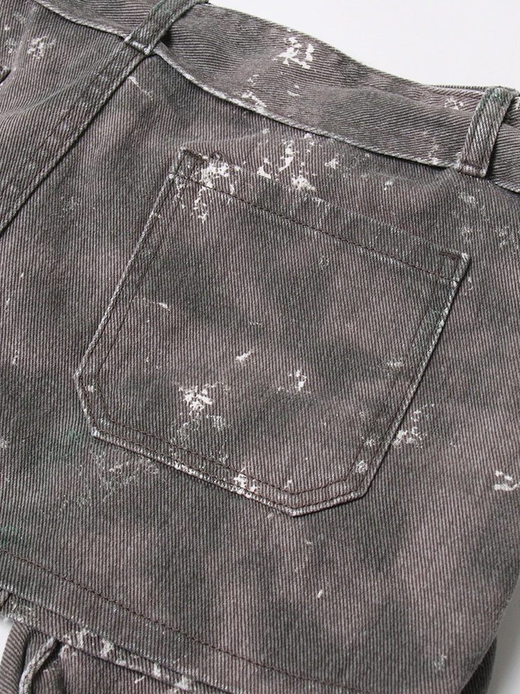TEEK -  Camouflage Denim Drop Pocket Belted Skirt SKIRT theteekdotcom   
