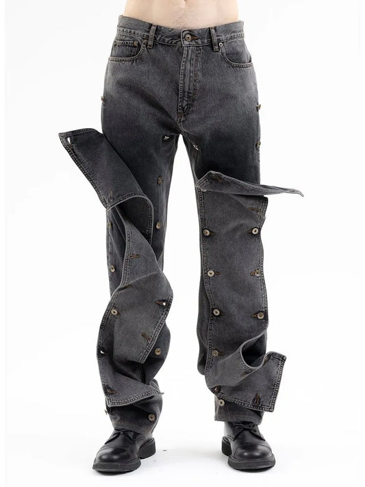 TEEK - Bombarded Button Womens Jeans JEANS theteekdotcom   