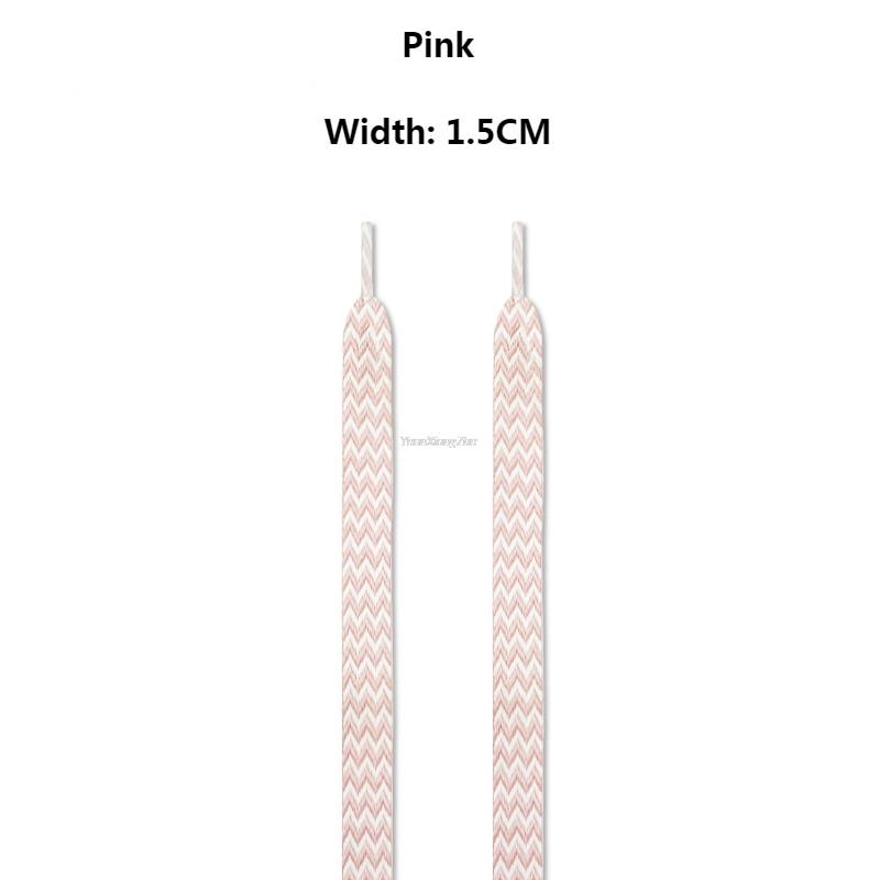TEEK - Pair of Wide to Extra Wide Flat Shoelaces SHOELACES theteekdotcom 1.5 Pink 120cm 