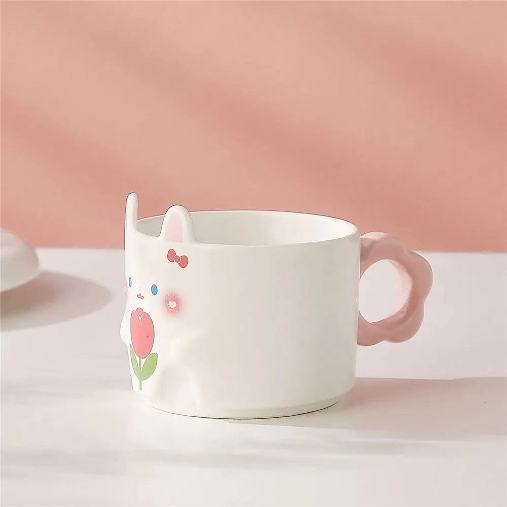 TEEK - Ceramic Cat Ears Stackable Mugs HOME DECOR theteekdotcom I  