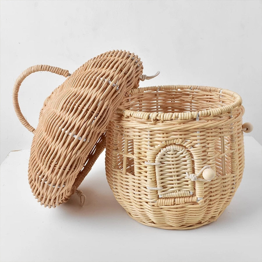 TEEK - Mushroom Basket and Acorn Straw Bags BAG theteekdotcom   