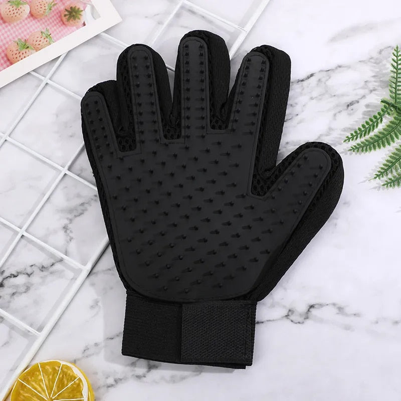 TEEK - Pet Grooming Glove  theteekdotcom Right Black  