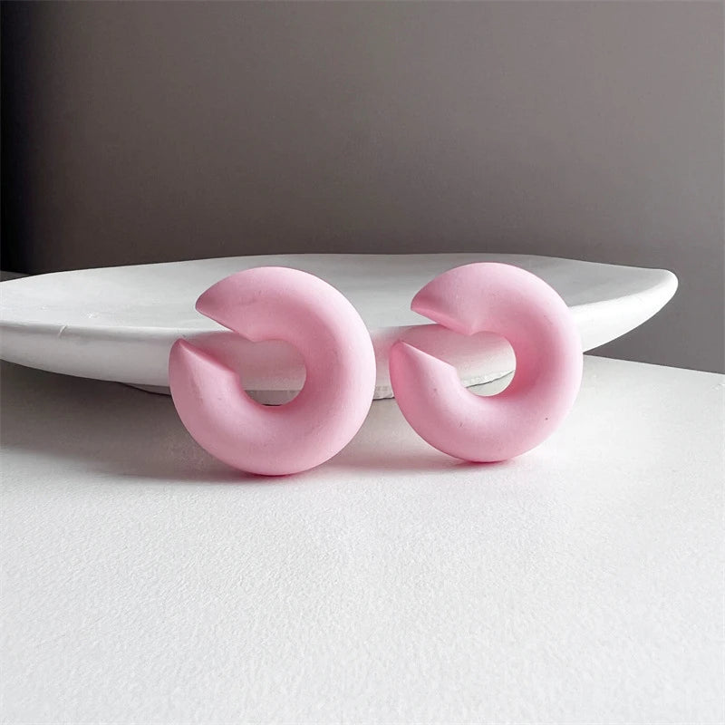 TEEK - Pair Simple Round Circle C-Shape Ear Ear Cuff